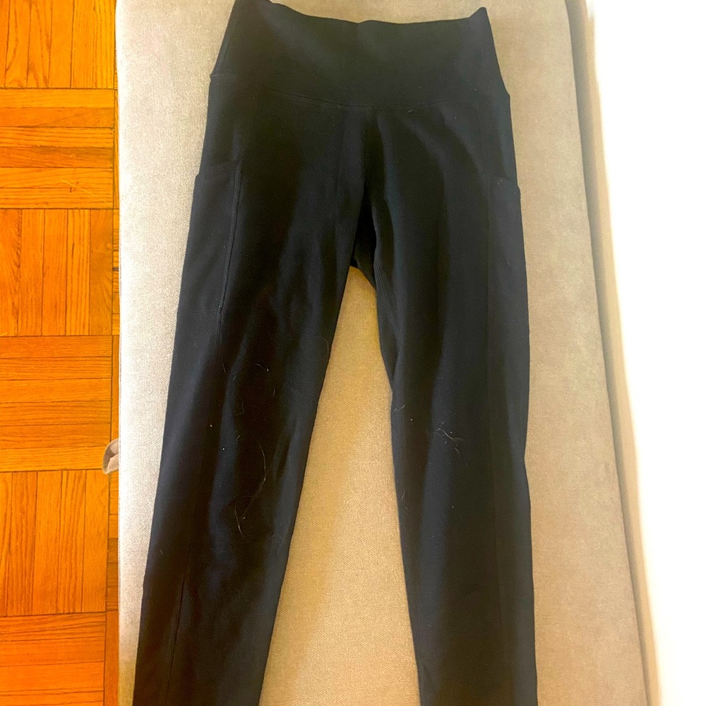 Aerie fleece-lined leggings with pockets